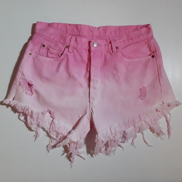 Levi's Pants - Vtg Levi's 501 Cut off Shorts Dyed & distressed